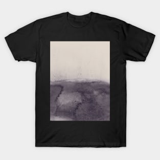 Abstract navy and beige watercolor T-Shirt